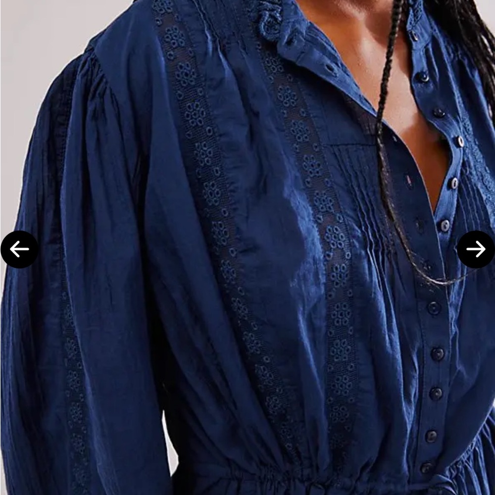 FREE PEOPLE Best Of Me Blouse - Big Dipper - Picture 3 of 7